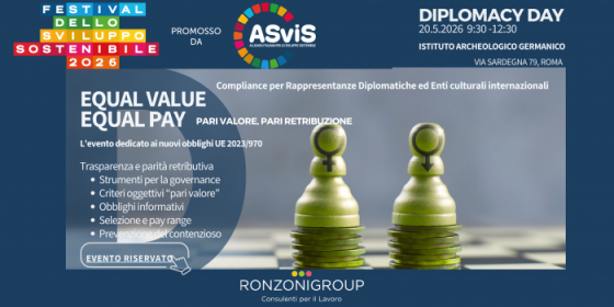 Equal value, equal pay. Pari valore, pari retribuzione - Pay transparency 2026