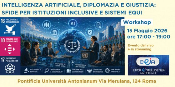 Intelligenza artificiale, diplomazia e giustizia: sfide per istituzioni inclusive e sistemi equi
