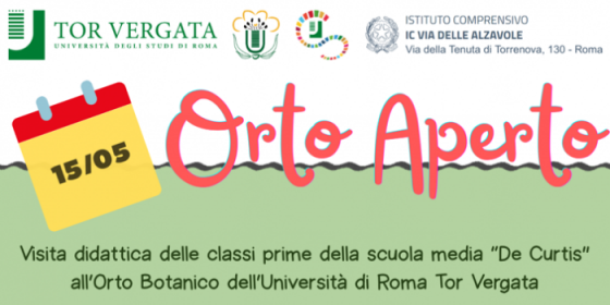 Orto aperto - visita didattica all'orto botanico di Tor Vergata