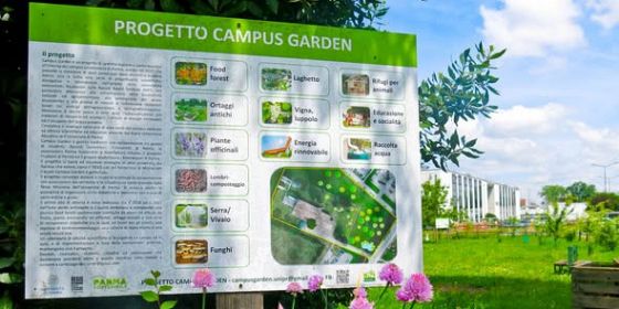 Visita al Campus garden con le attività di Parma sostenibile Aps