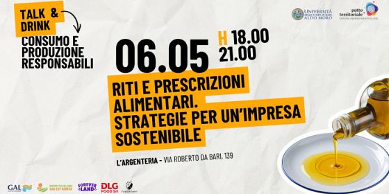 Riti e prescrizioni alimentari. Strategie per un'impresa sostenibile